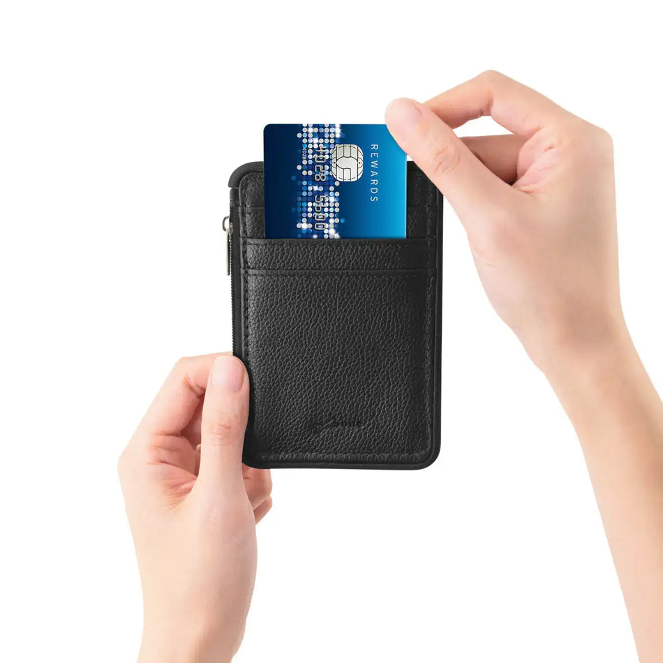 Bone Collection Lanyard Wallet-Genuine Leather